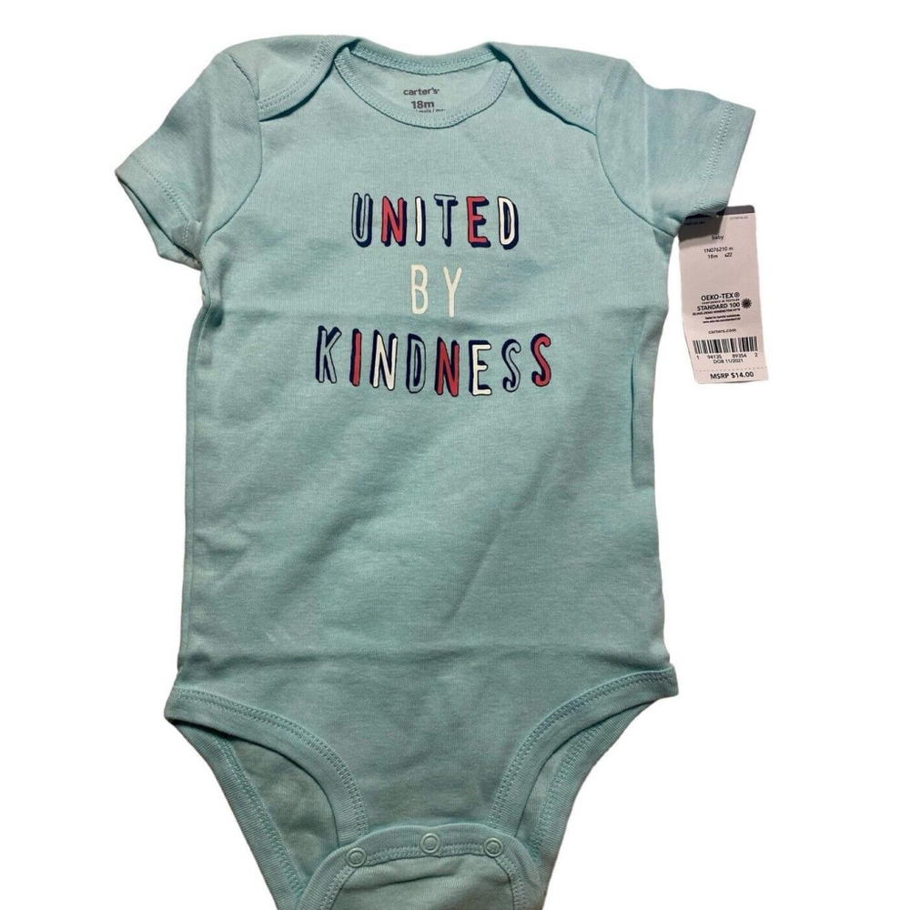 Carter’s Baby Shirt “United By Kindness” Equality Pride Size 18 Months